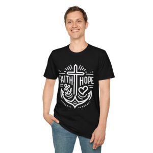 Faith Hope Anchor T-Shirt — Christian Cross Anchor Design