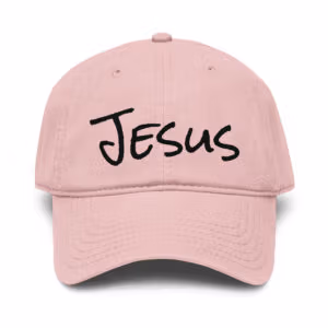 Jesus (Black) - Garment washed baseball cap