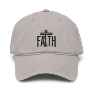 Faith (Black) - Garment washed baseball cap