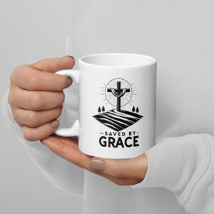 Saved By Grace - White Mug