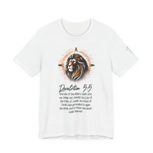 Lion of Judah T-Shirt — Revelation 5:5 Scripture Graphic Tee