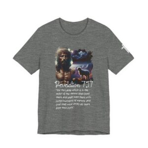 Revelation 7:17 Christian T-Shirt — "God Wipes Every Tear" Faith Tee