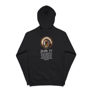 Lion Prayer Hoodie — Revelation 5:5 Zip-Up Sweatshirt